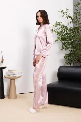 Saten Altılı Gelin Çeyiz Seti - 6035 Rose