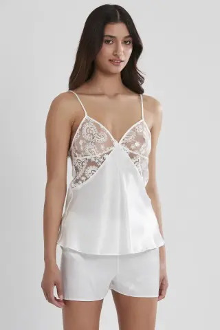 Saten Altılı Gelin Çeyiz Seti - 6225 Ekru