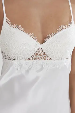 Saten Altılı Gelin Çeyiz Seti - 6325 Ekru