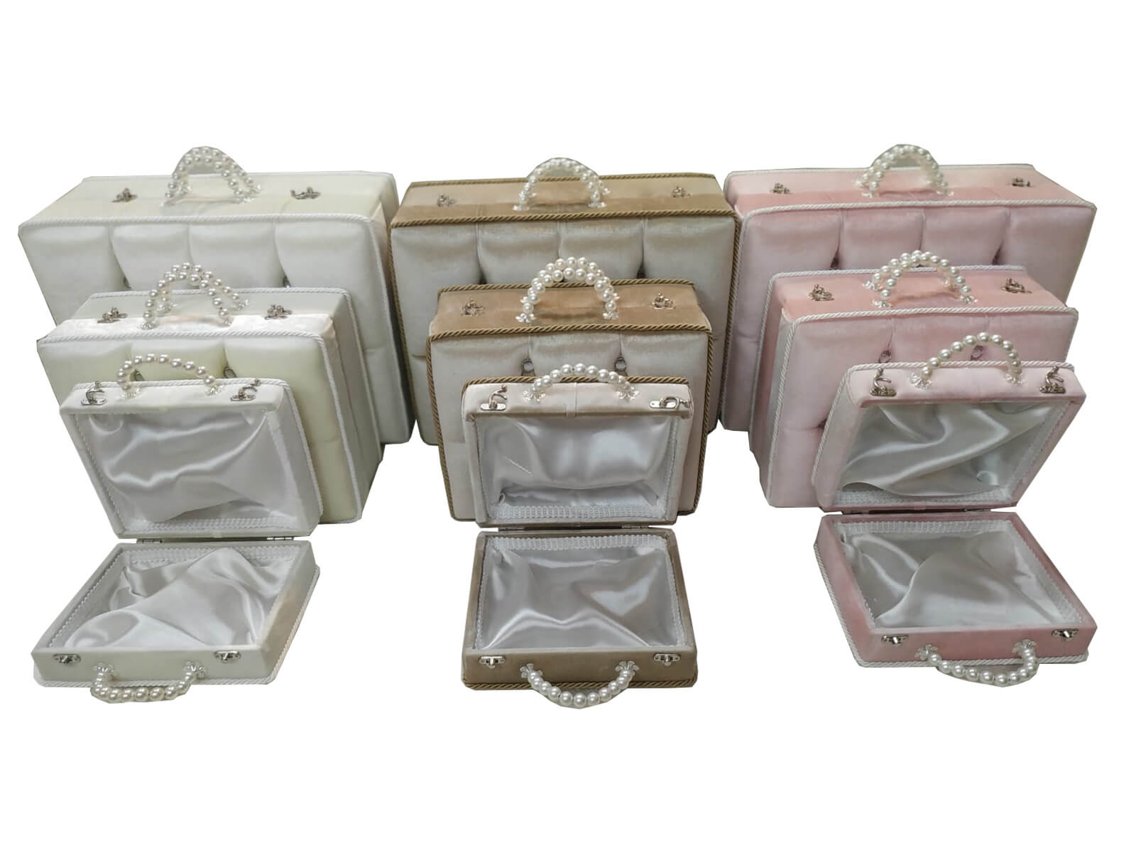 Capitone 3'lü Kare Çanta