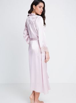 Pierre Cardin 4370 Saten 2'li Gecelik Sabahlık Set