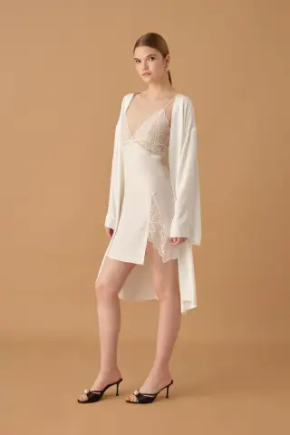 Premium Collection İpek Saten Altılı Gelin Çeyiz Takımı