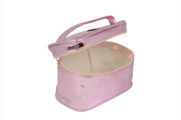 Kişiye Özel İsimli Kadın Açık Pembe Makyaj Çantası