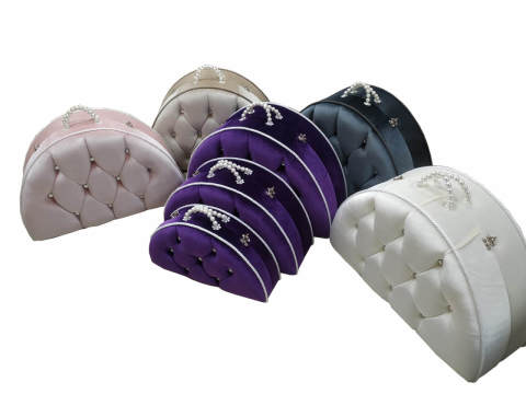 Yarım Ay Capitone 3'lü Valiz Tasarım